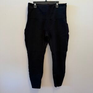 Spanx Black Leggings Women's Size XL High Rise Shaping Stretch